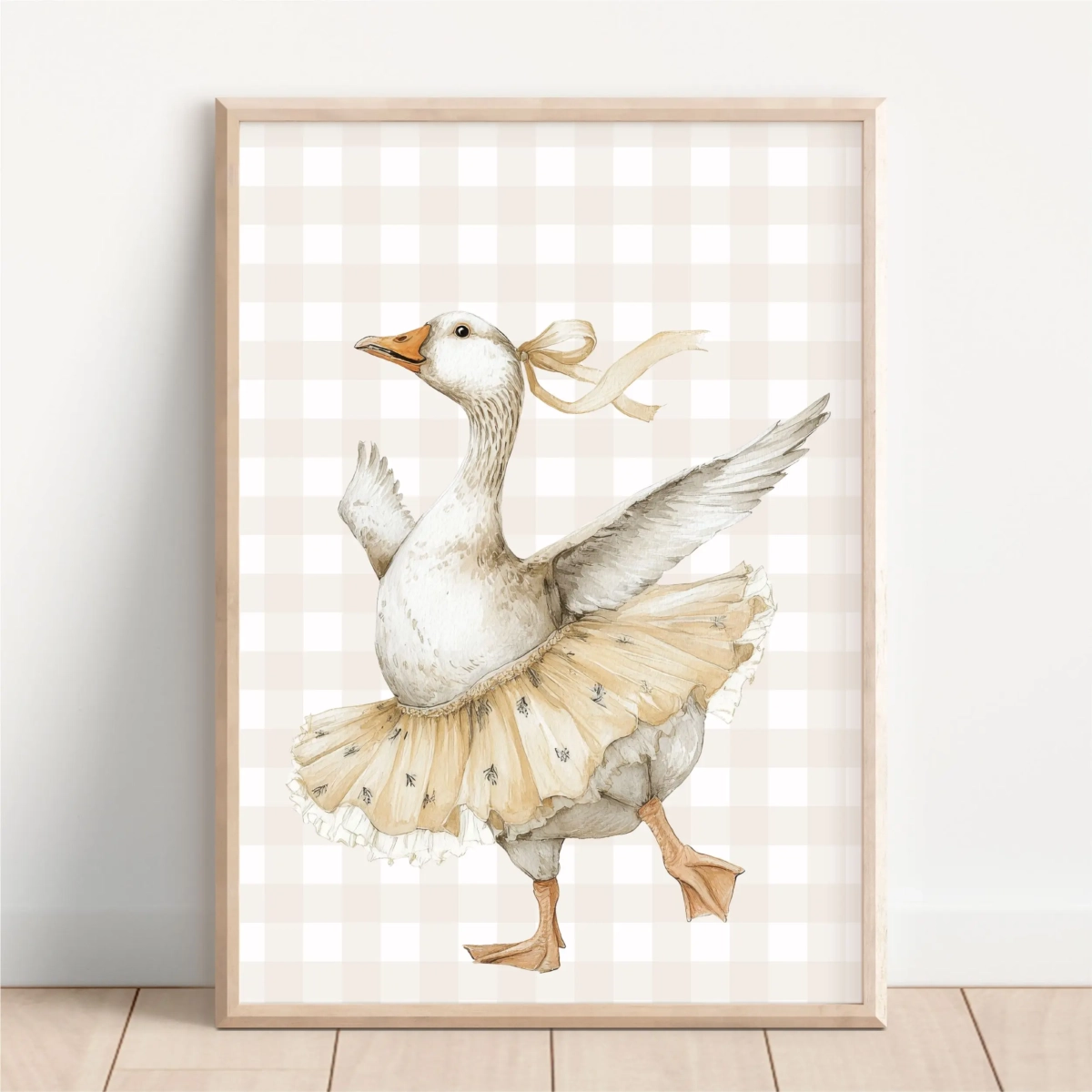 Plakat Gąska retro baletnica w stylu vintage – Mała Pracownia