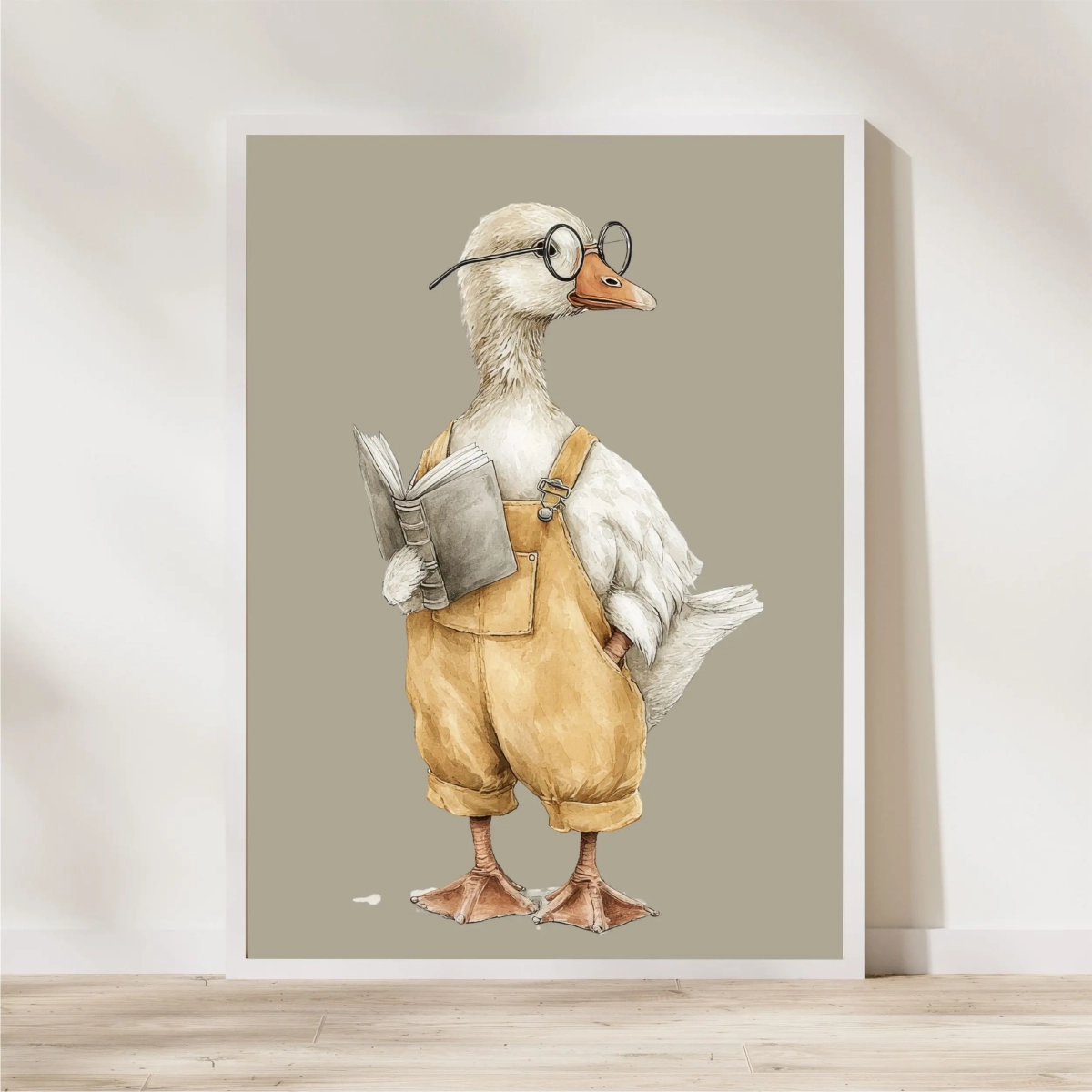 Plakat Gąska retro w okularach do pokoju dziecka – Mała Pracownia