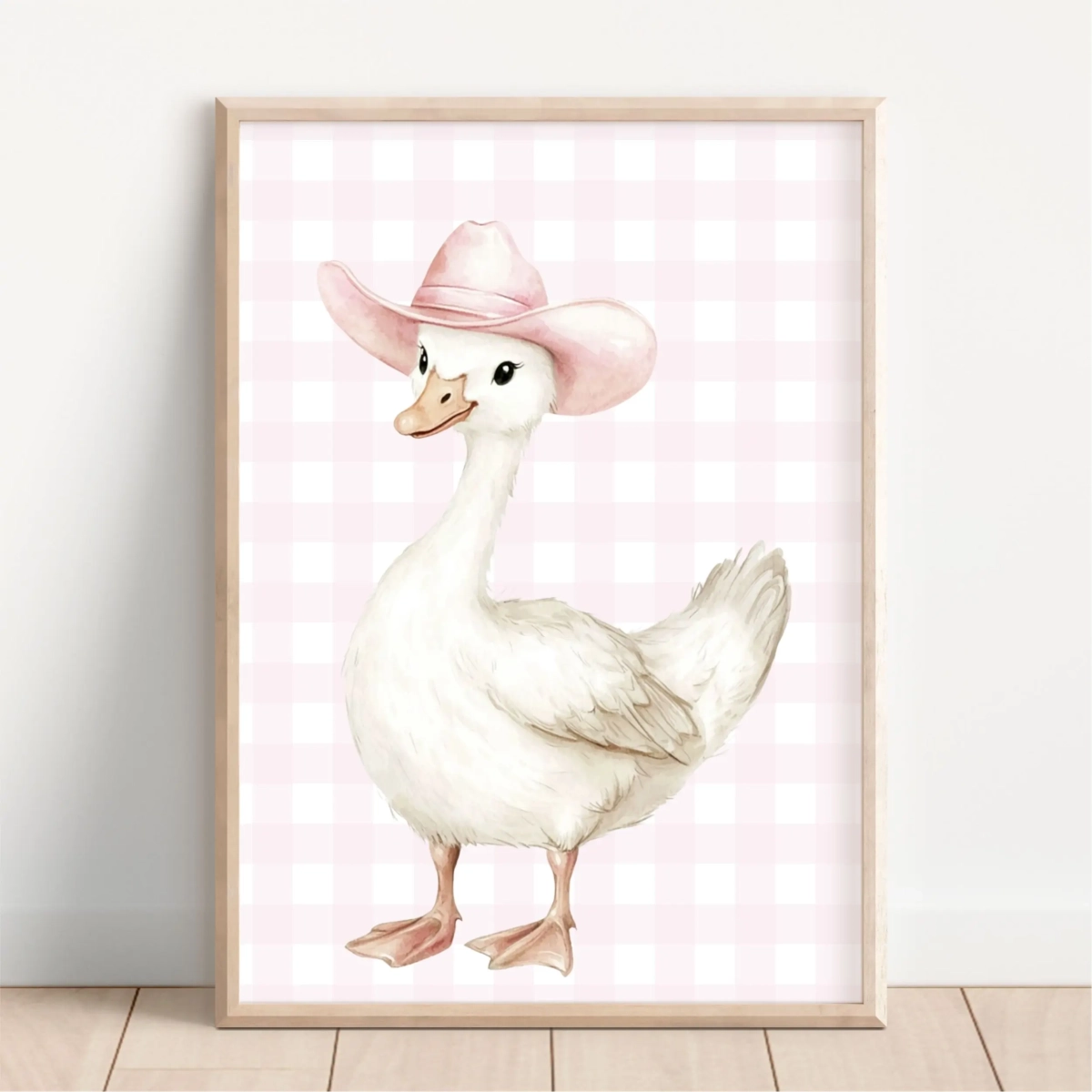 Gąska w różowym kapeluszu – plakat dla dzieci – Mała Pracownia